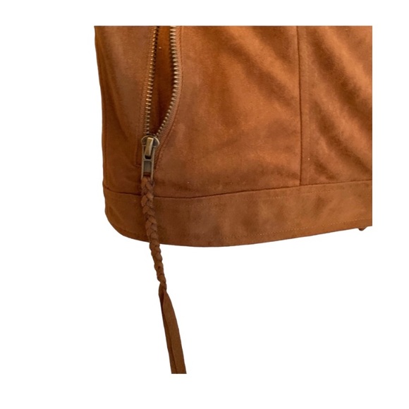 Suede brown jacket size S - Picture 4 of 8